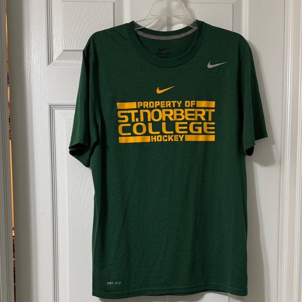 Nike Green St. Norbert College Hockey Tee